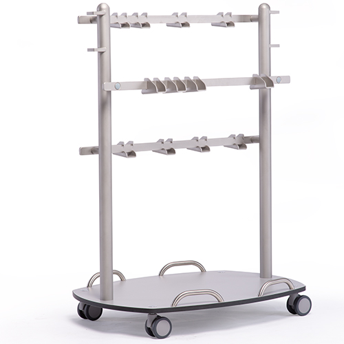 Chariot à accessoires pour la salle d'opération